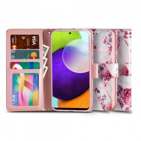 TECH-PROTECT WALLET GALAXY A52 LTE/5G FLORAL ROSE