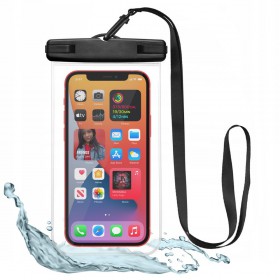 TECH-PROTECT UNIVERSAL WATERPROOF CASE BLACK/CLEAR