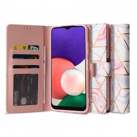 TECH-PROTECT WALLET GALAXY A22 5G MARBLE