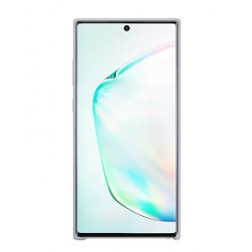 Futerał Samsung Note 10+ Silicone Cover Srebrny