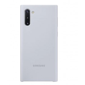 Futerał Samsung Note 10 Silicone Cover Srebrny