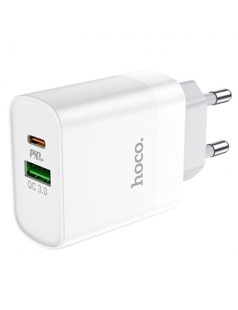HOCO C80A NETWORK CHARGER PD20W/QC3.0 WHITE